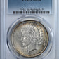 1922-D Peace Dollar $1 PCGS AU58 - TONED!