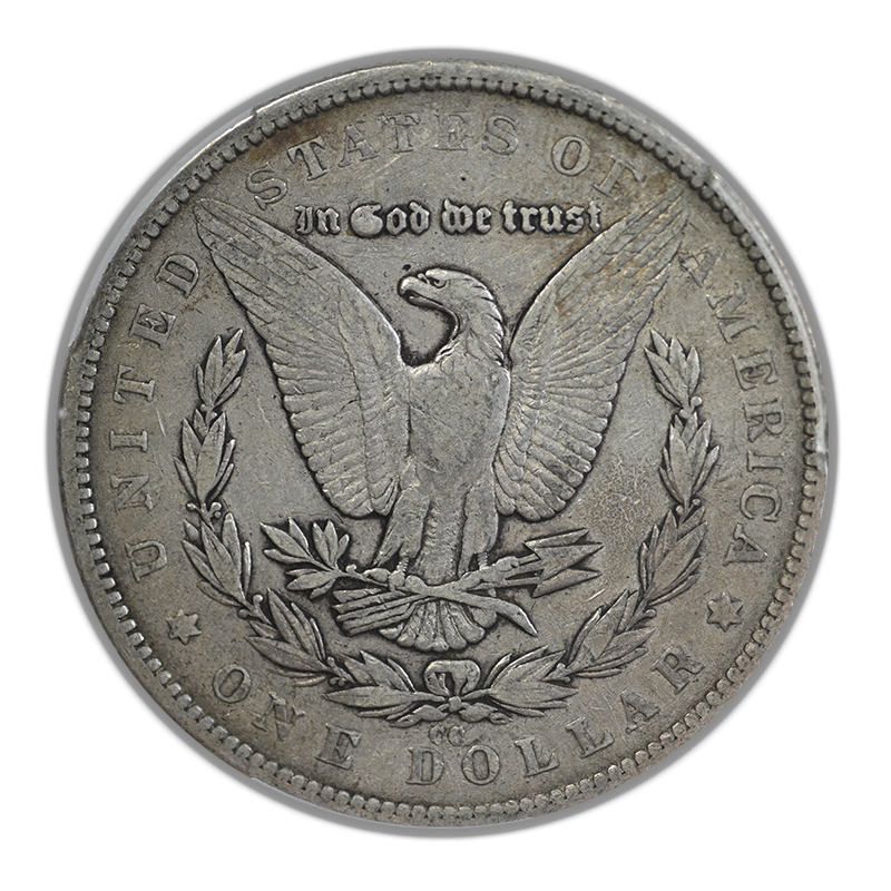 1879-CC Morgan Dollar $1 PCGS VF30 CAC - Capped Die