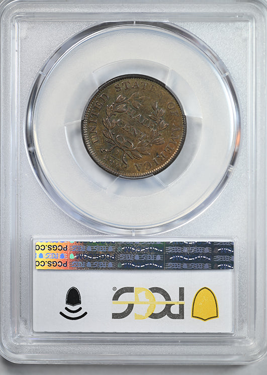 1806 Draped Bust Half Cent 1/2C PCGS AU58 - Large 6, Stems