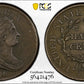 1806 Draped Bust Half Cent 1/2C PCGS AU50 - Small 6, No Stems