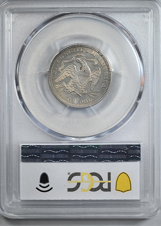 1866 Liberty Seated Quarter 25C PCGS MS63 - Motto