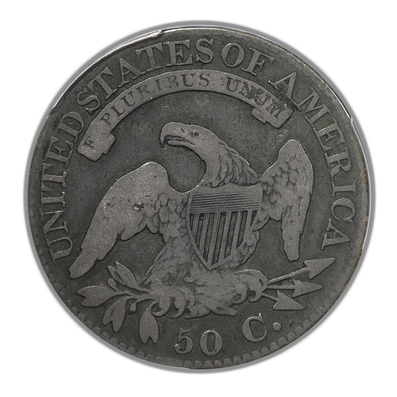 1824 Capped Bust Half Dollar 50C PCGS F12