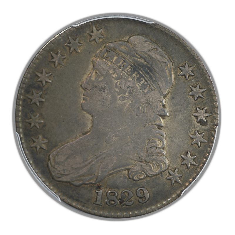 1829 Capped Bust Half Dollar 50C PCGS VF25