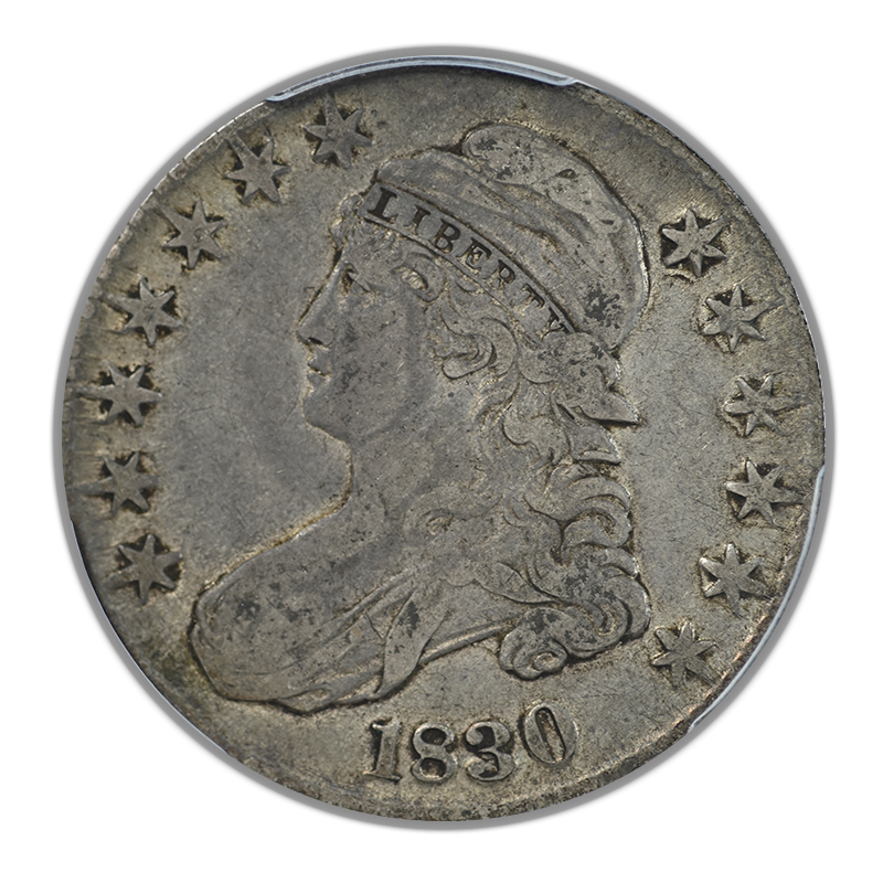 1830 Capped Bust Half Dollar 50C PCGS VF25 - Large 0