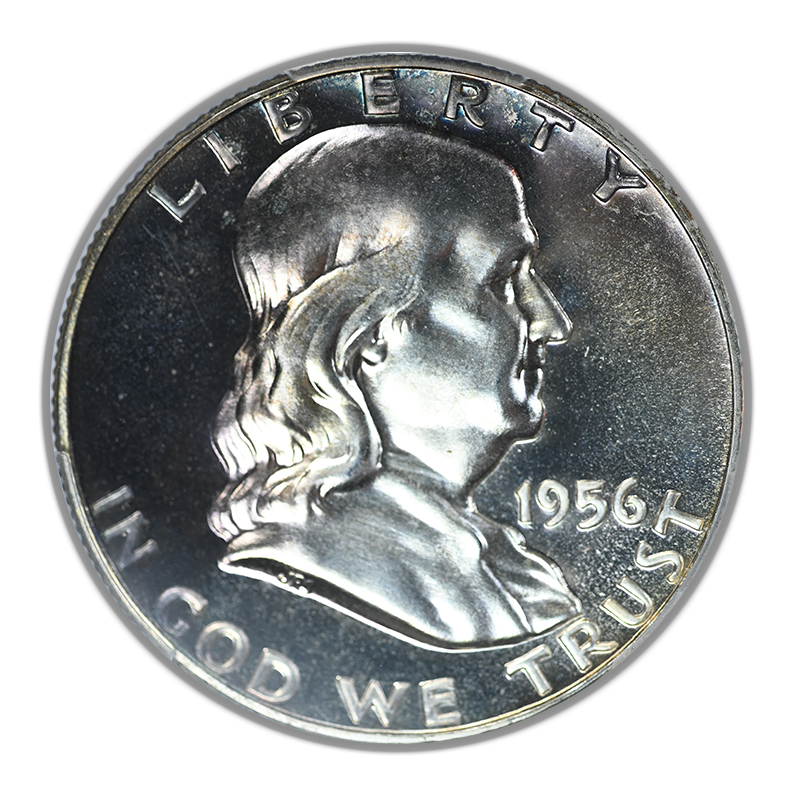 1956 Proof Type 1 Franklin Half Dollar 50C PCGS PR66