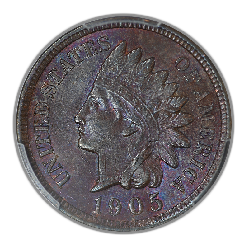 1905 Indian Head Cent 1C PCGS MS62BN - TONED!