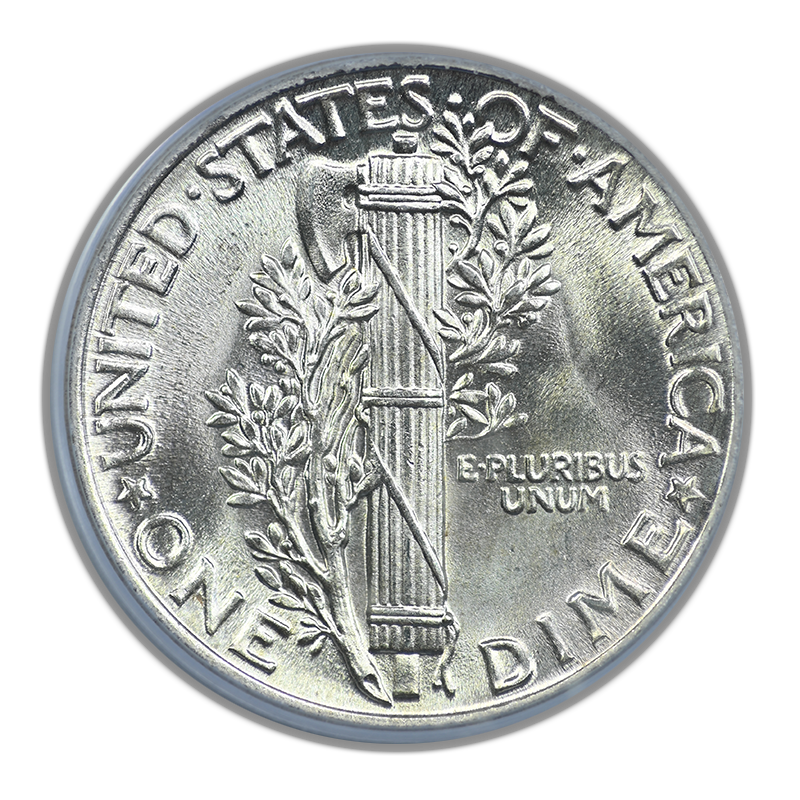1941 Mercury Dime 10C PCGS MS67FB CAC - Full Bands