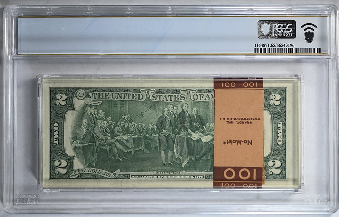 $2 1976 Federal Reserve Notes San Francisco PCGS Banknote Gem Uncirculated 65 PPQ Fr#1935-L