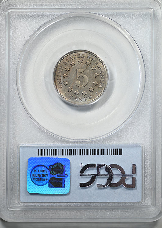 1869 Shield Nickel 5C PCGS AU58