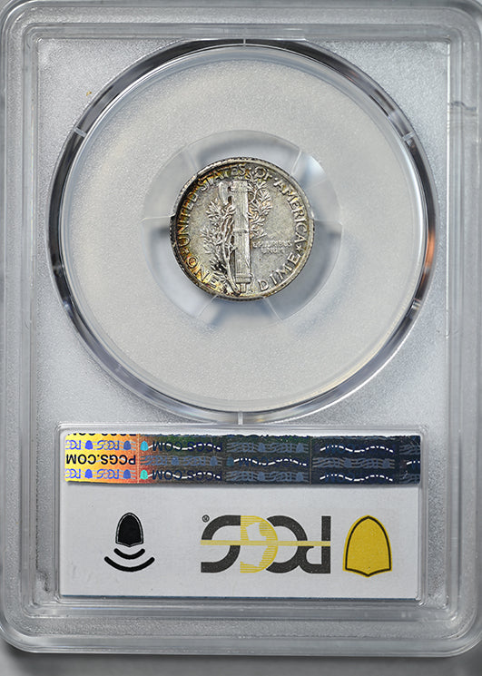 1938-S Mercury Dime 10C PCGS AU50 CAC - TONED!