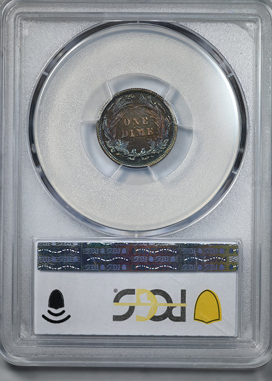1892 Proof Barber Dime 10C PCGS PR66 CAC - TONED!