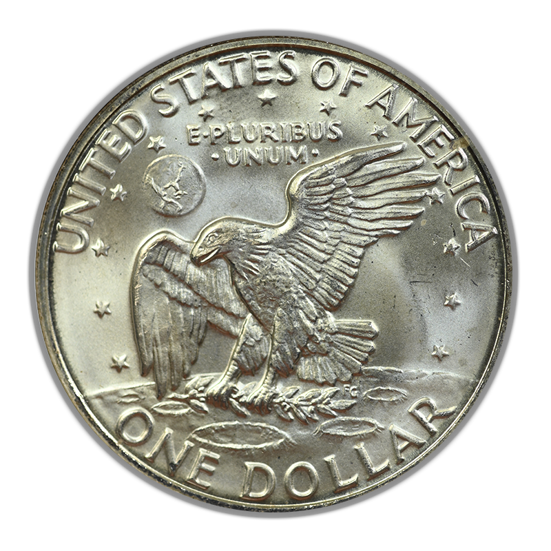 1973-S Silver Eisenhower Ike Dollar $1 ANACS Soapbox MS66