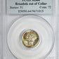 1944 Mercury Dime 10C PCGS MS64 Mint Error Broadstruck out of Collar - TONED! Obverse Slab