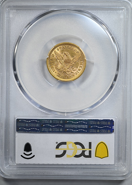 1861 Liberty Head Gold Quarter Eagle $2.50 PCGS MS61 - New Reverse