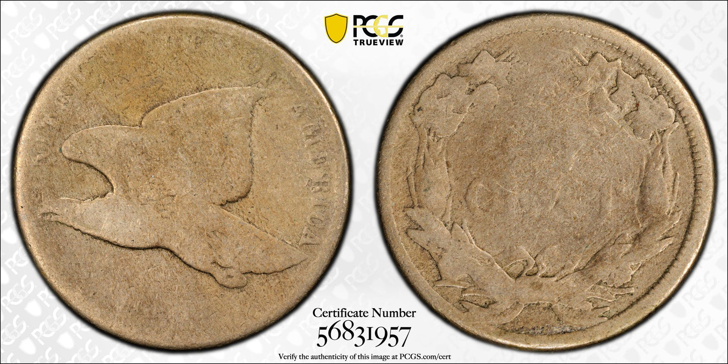 1858 Flying Eagle Cent 1C PCGS AG03 Small Letters - Lowball