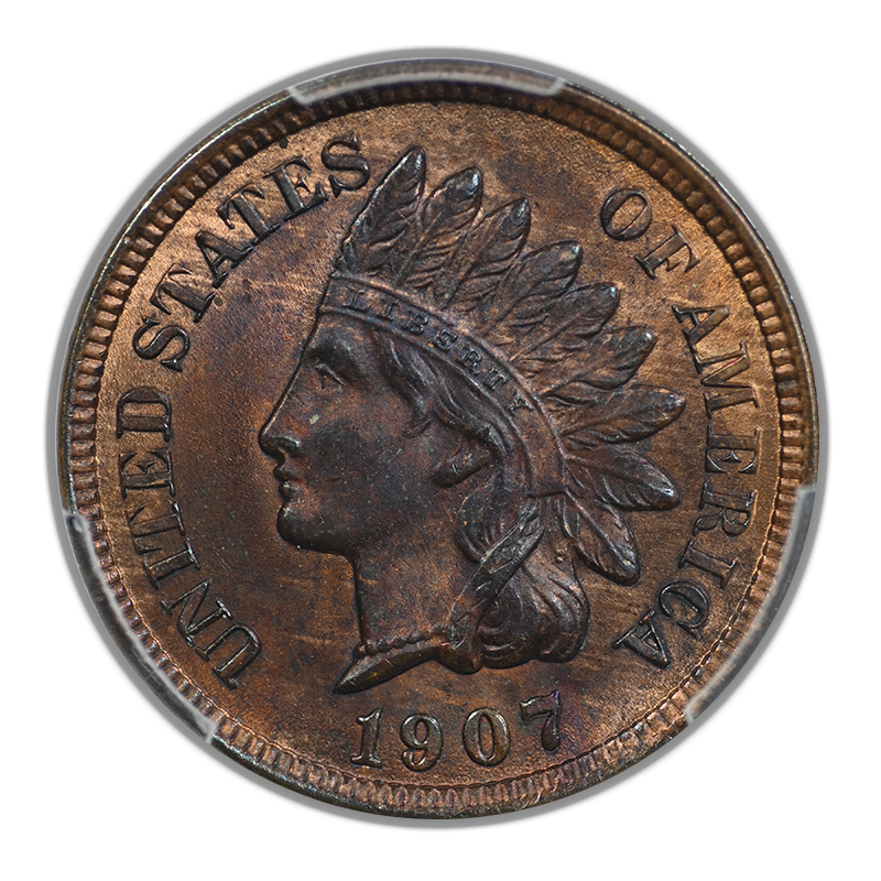 1907 Indian Head Cent 1C PCGS MS64RB