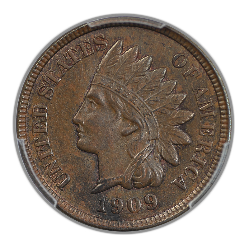 1909 Indian Head Cent 1C PCGS MS62BN