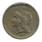 1867 Three Cent Nickel Piece 3CN PCGS AU55