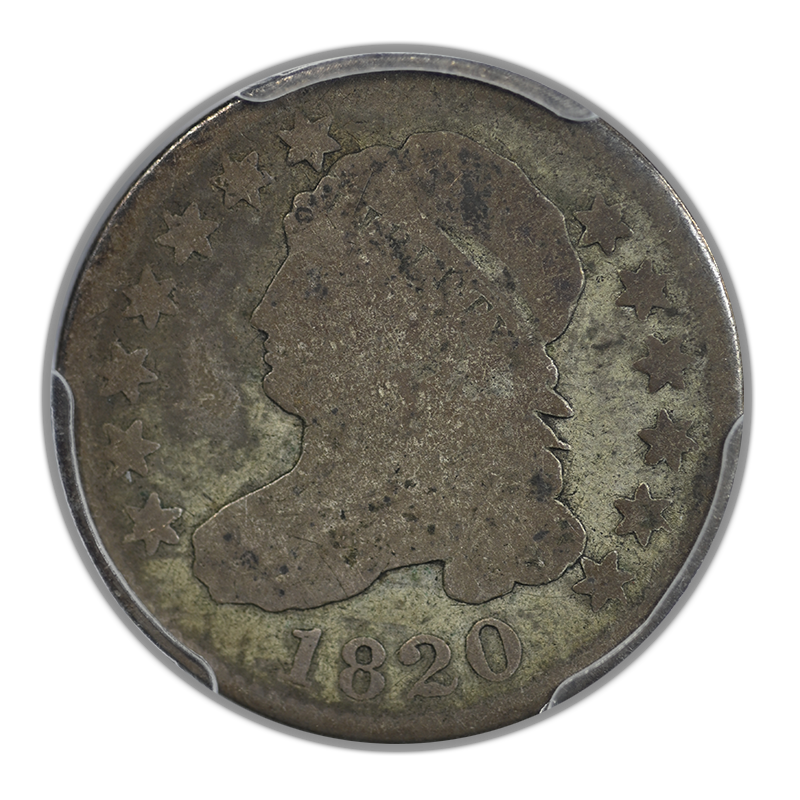 1820 Capped Bust Dime 10C PCGS AG03 CAC Small 0 - Lowball