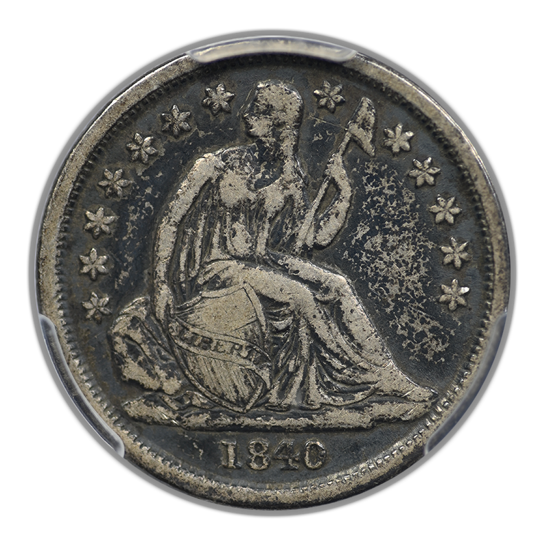 1840-O Liberty Seated Dime 10C PCGS VF30 - No Drapery
