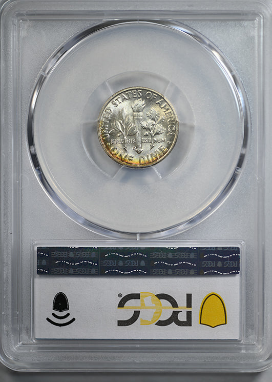 1946-D Roosevelt Dime 10C PCGS MS66FB - Full Bands - TONED!