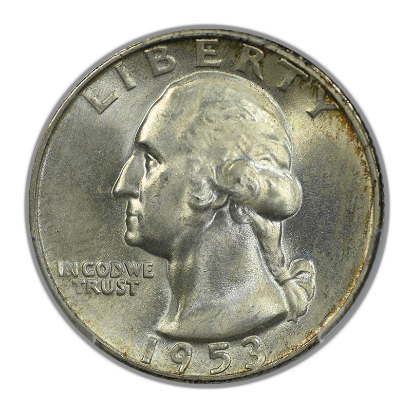 1953-S Washington Quarter 25C PCGS MS66