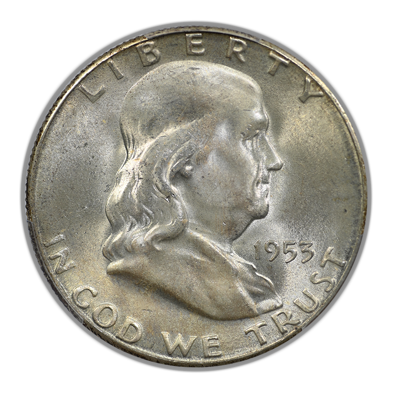 1953-S Franklin Half Dollar 50C PCGS MS65