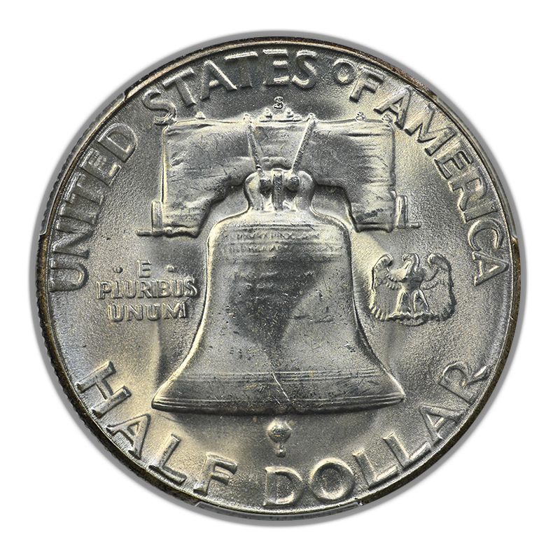 1953-S Franklin Half Dollar 50C PCGS MS65+