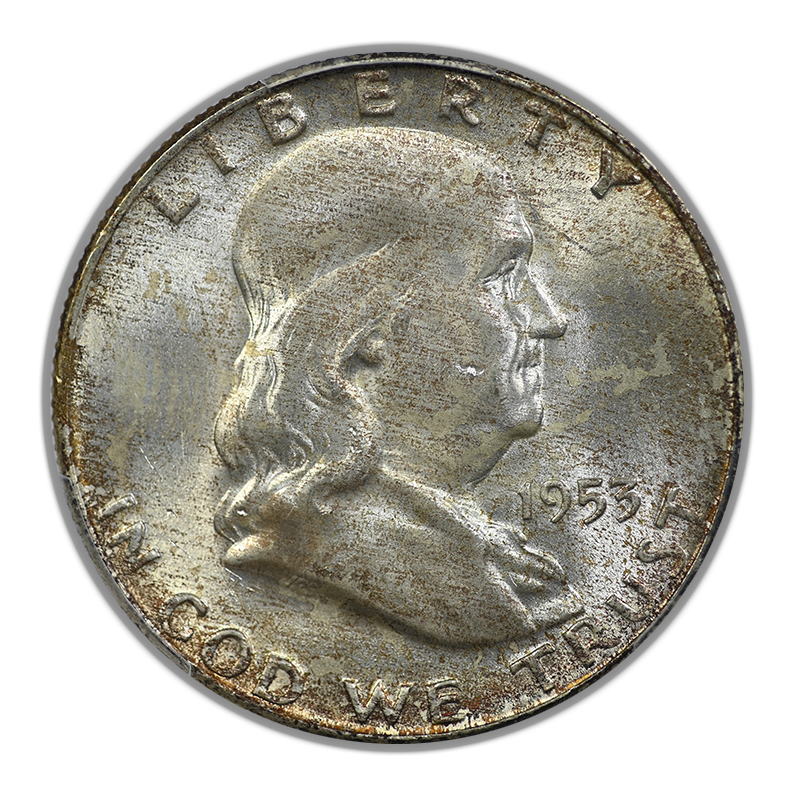 1953-D Franklin Half Dollar 50C PCGS MS65FBL - Full Bell Lines