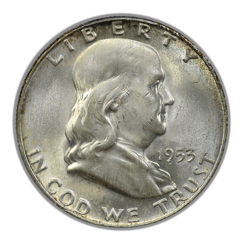 1953-D Franklin Half Dollar 50C PCGS MS65