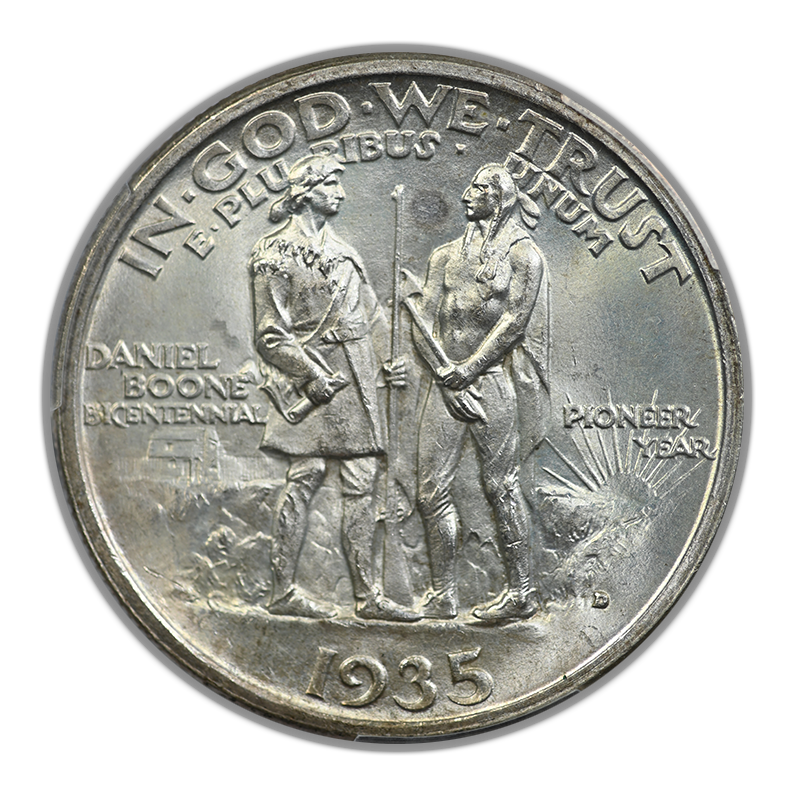 1935-D Boone Classic Commemorative Half Dollar 50C PCGS MS66
