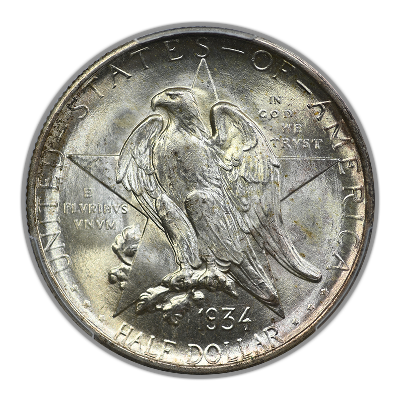 1934 Texas Classic Commemorative Half Dollar 50C PCGS MS66