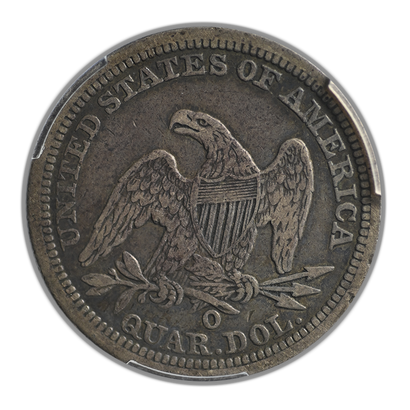 1844-O Liberty Seated Quarter 25C PCGS VF20