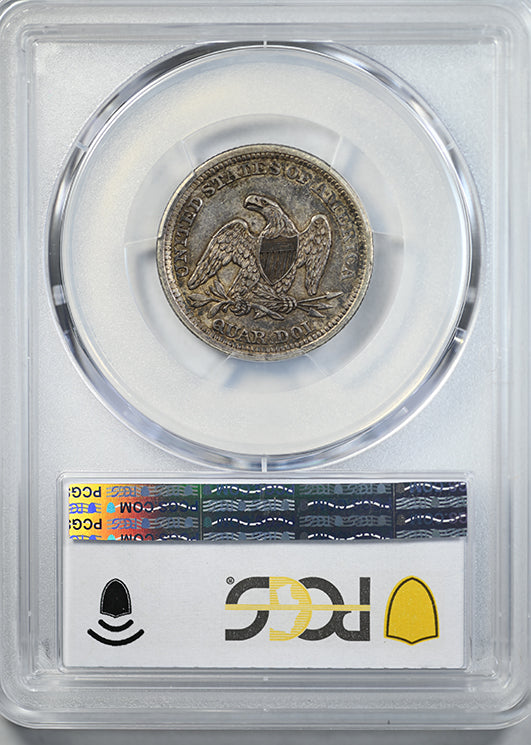 1857 Liberty Seated Quarter 25C PCGS AU50