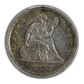 1857 Liberty Seated Quarter 25C PCGS AU50