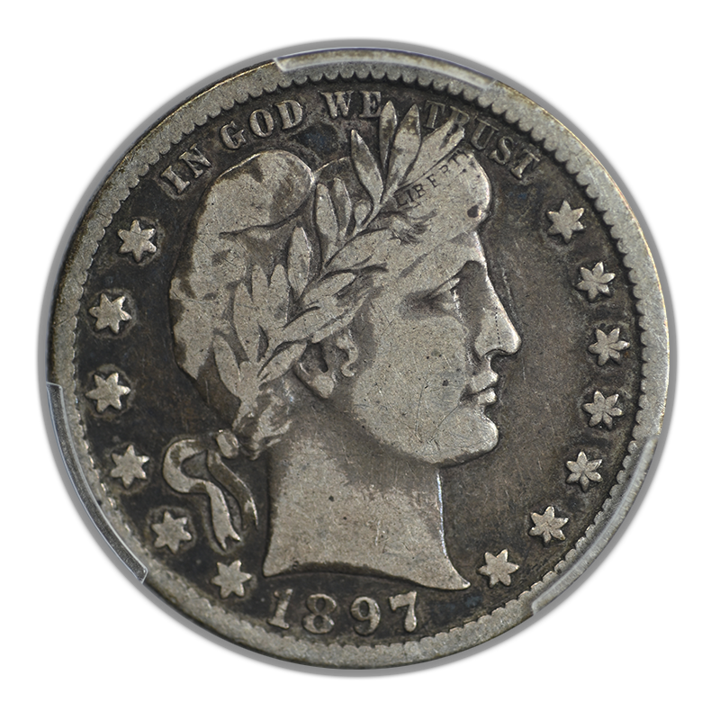 1897-O Barber Quarter 25C PCGS F15