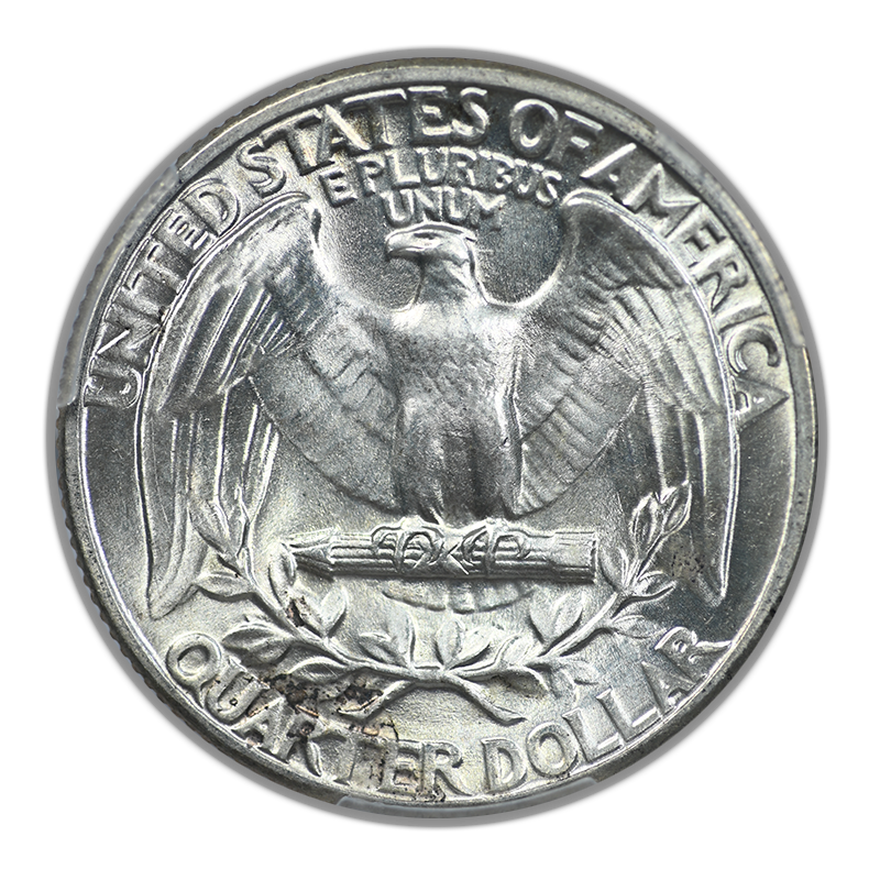1943 Doubled Die Obverse Washington Quarter 25C PCGS MS63 DDO