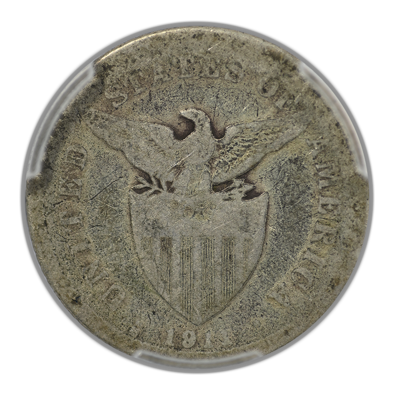 1911-S U.S. Philippines 20C Centavos PCGS AG03 - Lowball