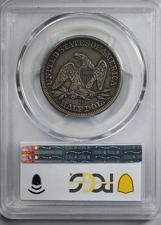 1855-O Liberty Seated Half Dollar 50C PCGS AU50 CAC - Arrows