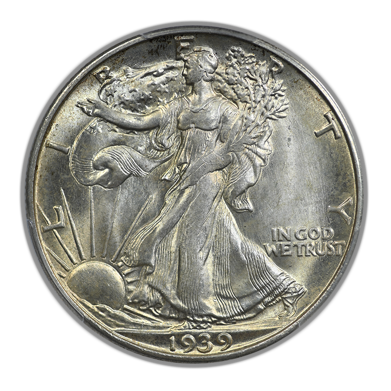 1939-D Walking Liberty Half Dollar 50C PCGS MS65