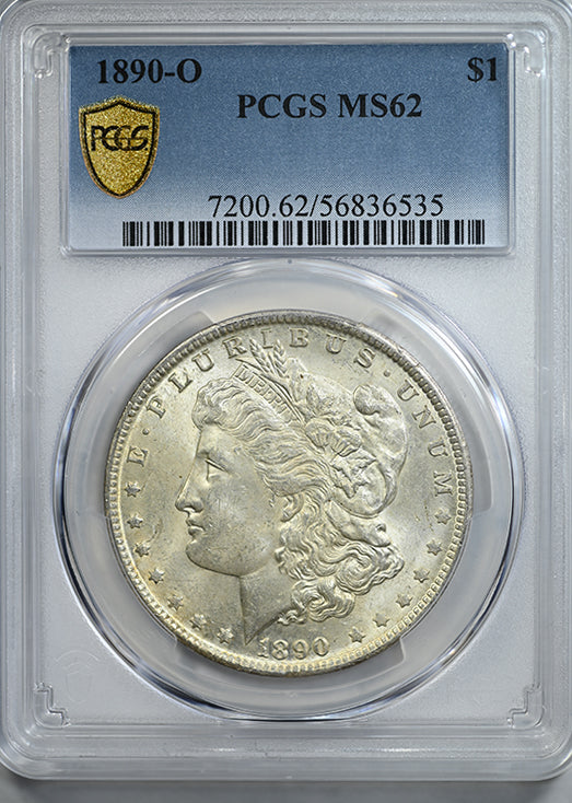 1890-O Morgan Dollar $1 PCGS MS62