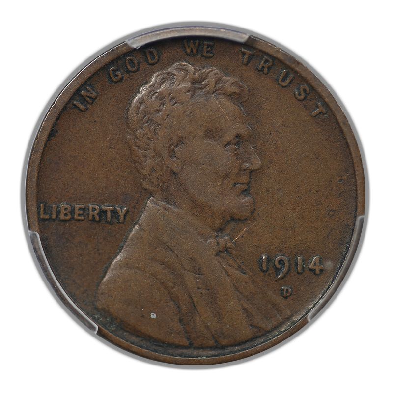 1914-D Lincoln Wheat Cent 1C PCGS VF30
