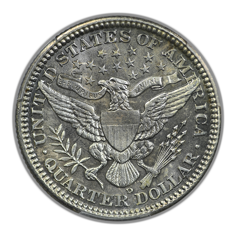 1906-D Barber Quarter 25C PCGS MS64