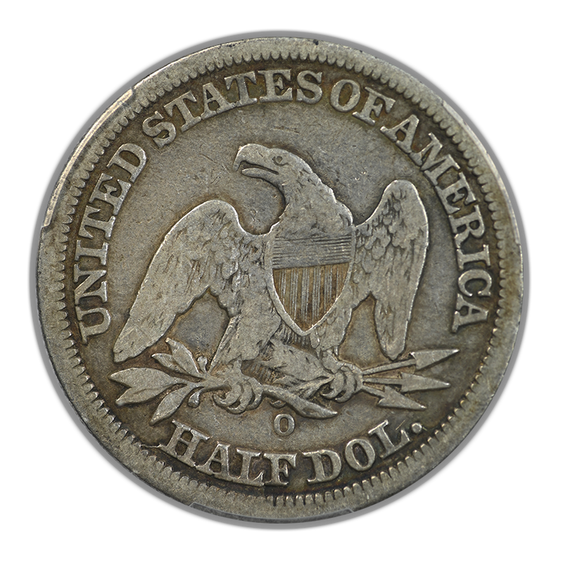 1846-O Liberty Seated Half Dollar 50C PCGS F12 - Tall Date