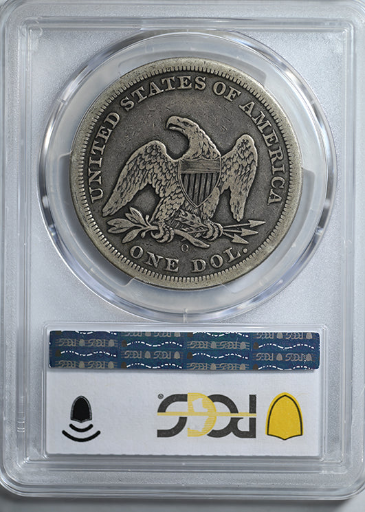 1846-O Liberty Seated Dollar $1 PCGS F12