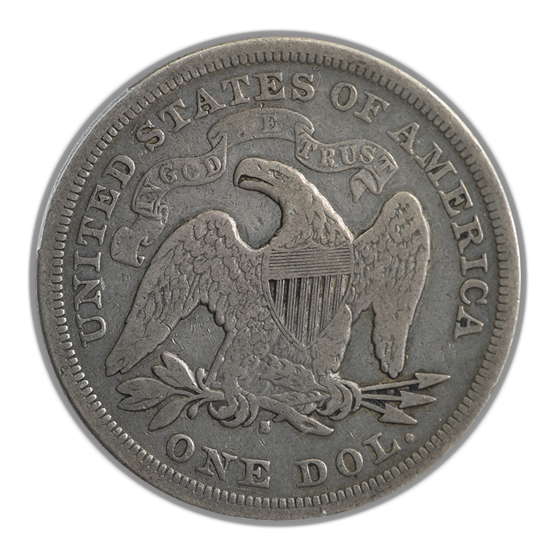 1872-S Liberty Seated Dollar $1 PCGS VG10