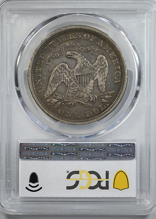 1872 Liberty Seated Dollar $1 PCGS F15