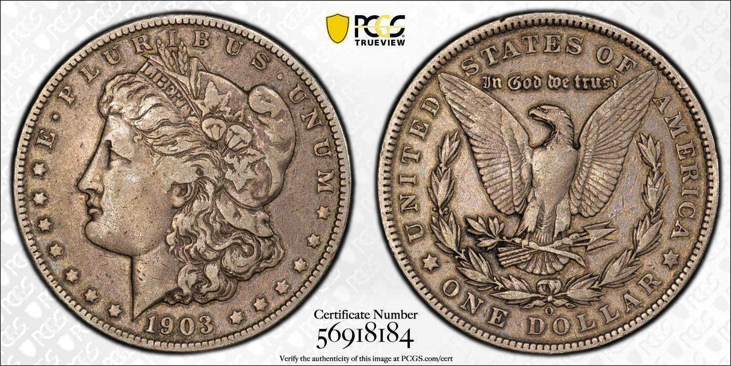 1903-O Morgan Dollar $1 PCGS VF20 CAC