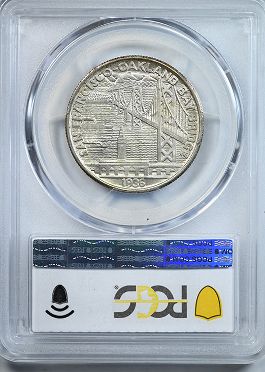1936-S Bay Bridge Classic Commemorative Half Dollar 50C PCGS MS64