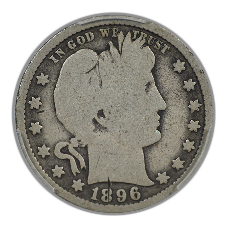 1896-S Barber Quarter 25C PCGS G04